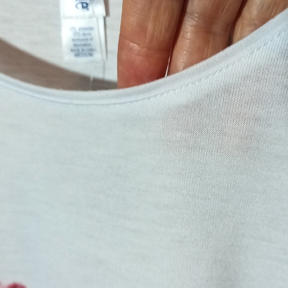 NEW Mac & Belle Valantine Artsy painted look heart tree w/ bicycle scoop neck M - Picture 8 of 13